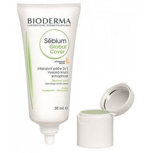 „Bioderma Sébium Global Cover“ intensyviai valomoji priežiūra, itin padengianti odą.