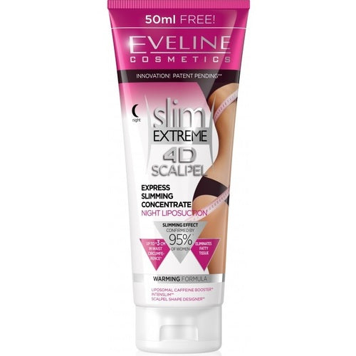 „Eveline Cosmetics Slim Extreme 4D Scalpel Express Slimming Concentrate“ naktinis riebalų nusiurbimas