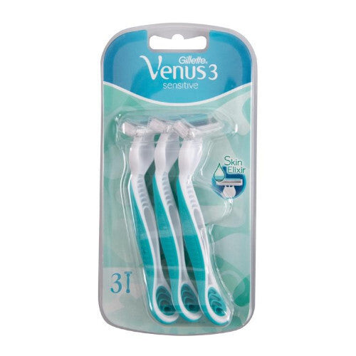 Vienkartiniai skustuvai „Gillette Venus 3 Sensitive“, 3 vnt.