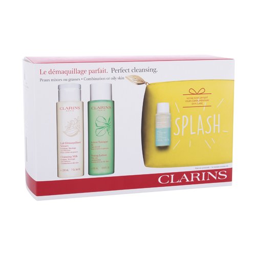 Clarins Cleansing Milk With Gentian Cleansing Set - Dovanų valomosios kosmetikos rinkinys