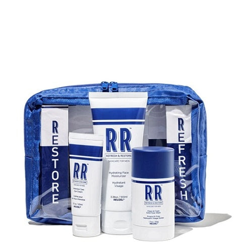 Reuzel RR Skincare Clear Bag – dovanų rinkinys vyrų odos priežiūrai