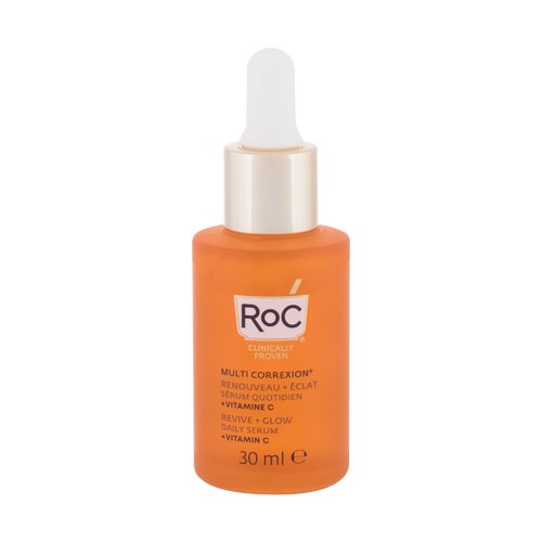 RoC Multi Correxion Revive + Glow dieninis serumas – šviesinantis serumas nuo raukšlių