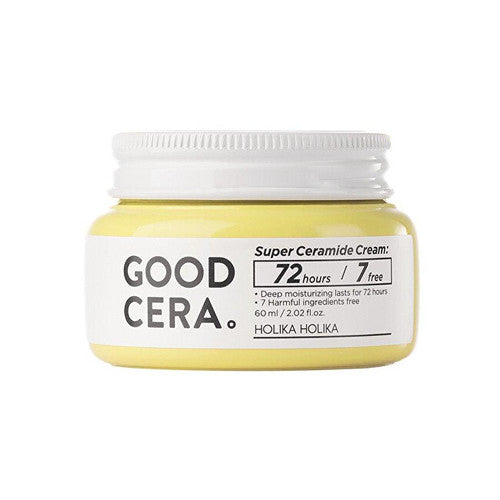 Holika Holika „Good Cera Super Ceramide“ kremas (sausai ir jautriai odai) – drėkinamasis ir maitinamasis kremas.