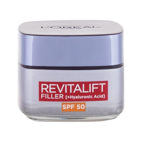 L'Oréal Revitalift Filler HA dieninis kremas SPF 50 – kasdienis odos kremas