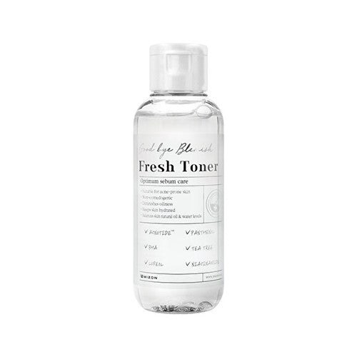 „Mizon Good Bye Blemish Fresh Toner“ – tonikas, skirtas spuoguotai odai.