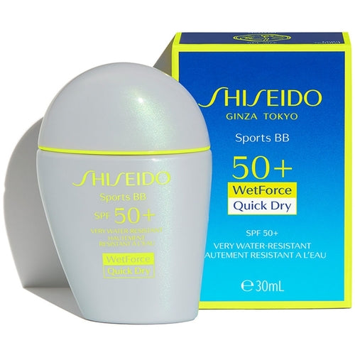 „Shiseido WetForce Quick Dry Sports BB“ kremas nuo saulės SPF 50+