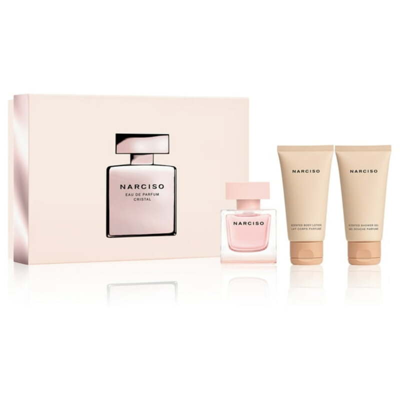 Narciso Rodriguez Narciso Eau de Parfum Cristal Gift set EDP 50 ml, body lotion 50 ml and shower gel 50 ml