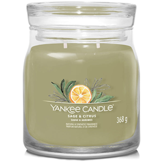 Yankee Cirle Sage & Citrus Signature žvakė (šalavijas ir citrusiniai vaisiai)