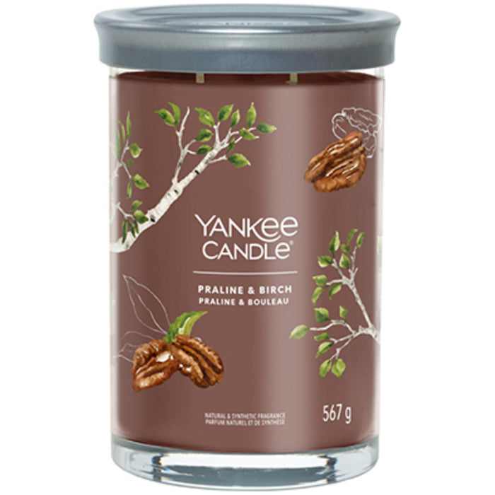 Yankee Cirle Praline & Birch Signature žvakė stiklinėje