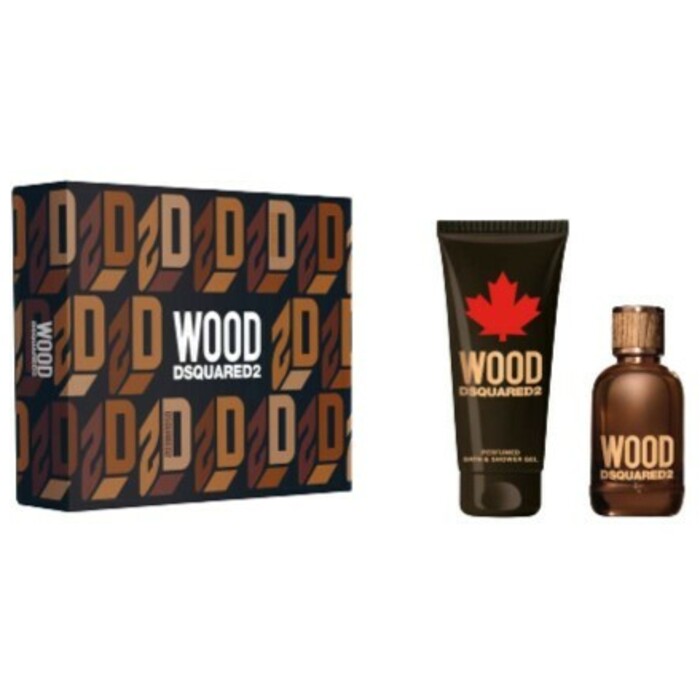 Dsquared2 Wood pour Homme dovanų rinkinys EDT 100 ml ir dušo gelis 150 ml