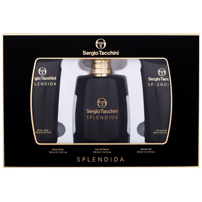 Sergio Tacchini Splendida Gift set EDP 100 ml, shower gel 100 ml and body lotion 100 ml