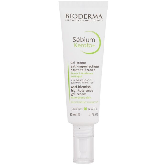 Bioderma Sébium Kerato+ itin toleruojamas gelinis kremas nuo spuogų