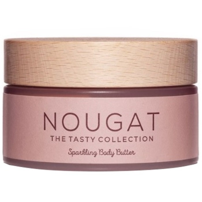 „Cocosolis NOUGAT Sparkling Body Butter“ – kūno sviestas, suteikiantis odai lygumo ir skaistumo.