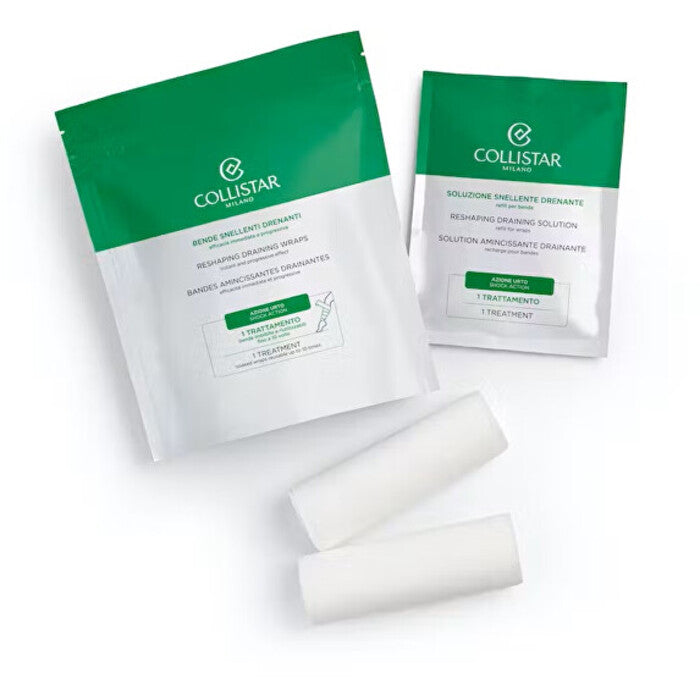 „Collistar Reshaping Drenating Wraps“ (2 x 100 ml) – liekninamieji ir drenuojantys tvarsčiai