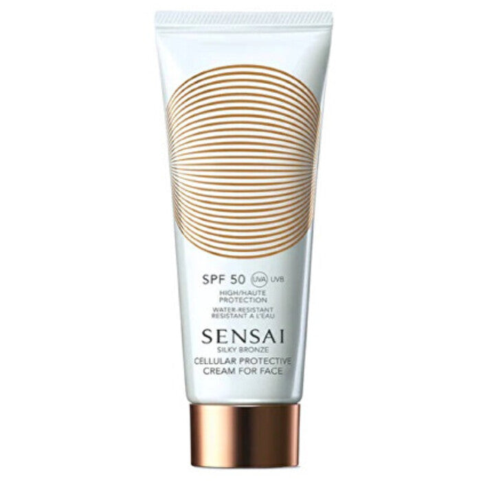 Sensai Silky Bronze Cream for Face SPF 50+ - Apsauginis veido kremas