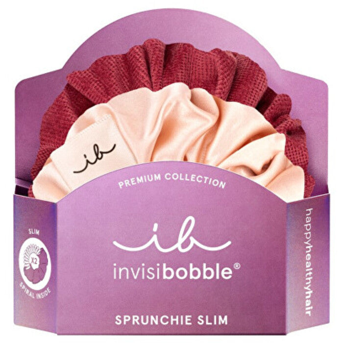 Invisibobble Sprunchie Slim Premium You Make me Blush - Plaukų segtukas (2 vnt.)