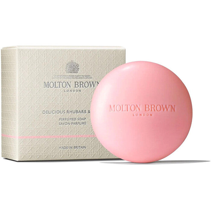 Molton Brown Delicious Rhubarb & Rose parfumuotas Muilas – kietas muilas