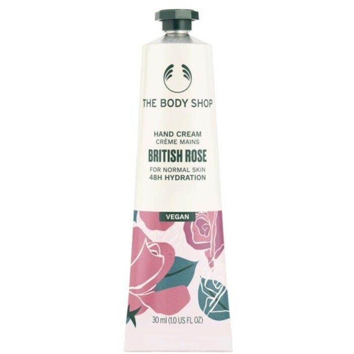 „The Body Shop British Rose“ rankų kremas – drėkinamasis rankų kremas