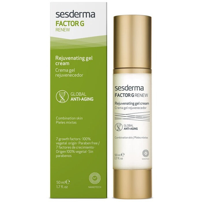 Sesderma Factor G Renew atjauninantis gelinis kremas – gelinis kremas veido ir kaklo kontūrams atkurti.