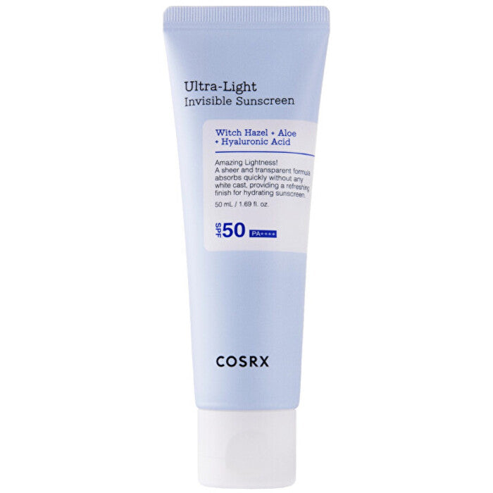 COSRX itin lengvas nematomas apsauginis kremas nuo saulės SPF 50 – drėkinamasis kremas nuo saulės