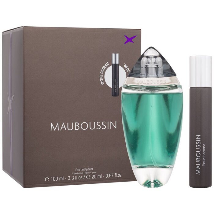 Mauboussin Homme Dovanų Rinkinys EDP 100 ml ir EDP 20 ml