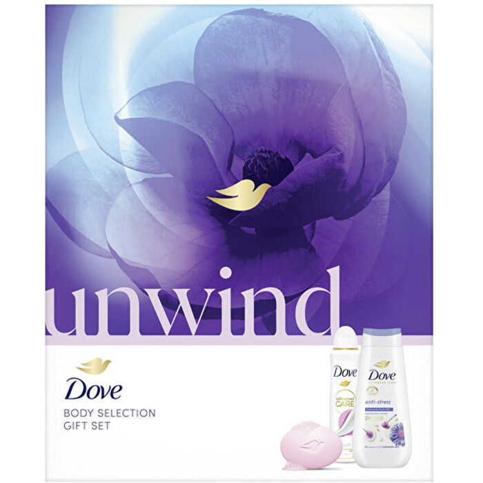 „Dove Unwind Body Selection“ dovanų rinkinys – kūno priežiūros dovanų rinkinys