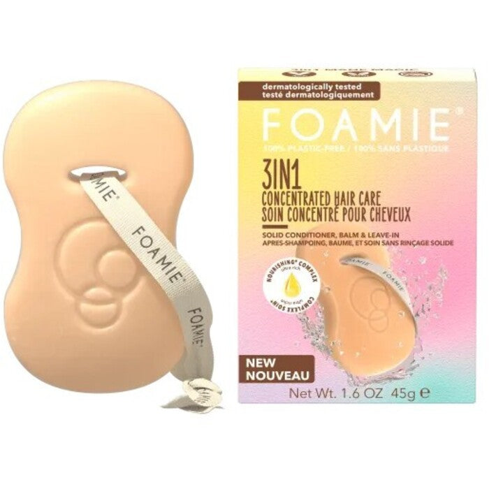 Foamie koncentruotas plaukų priežiūros produktas – kietas plaukų kondicionierius 3 viename