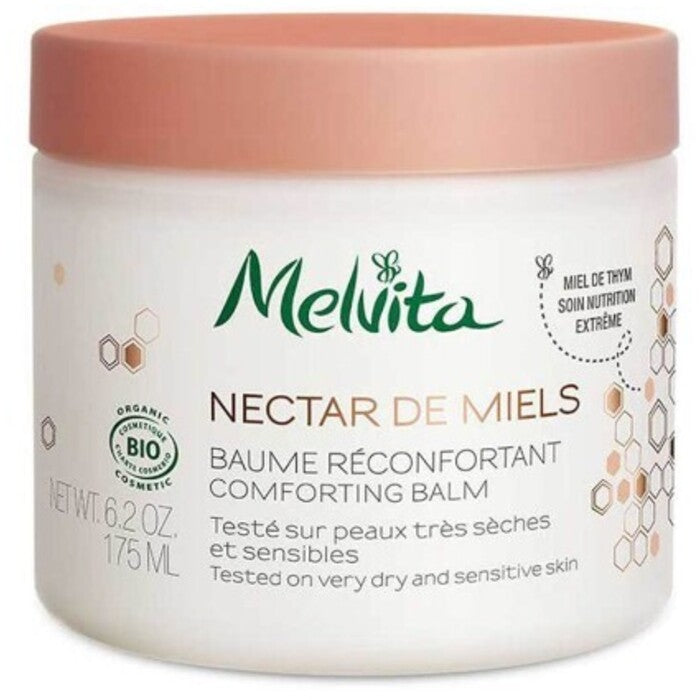 „Melvita Nectar de Miels“ raminamasis balzamas – maitinamasis balzamas sausai ir jautriai odai.