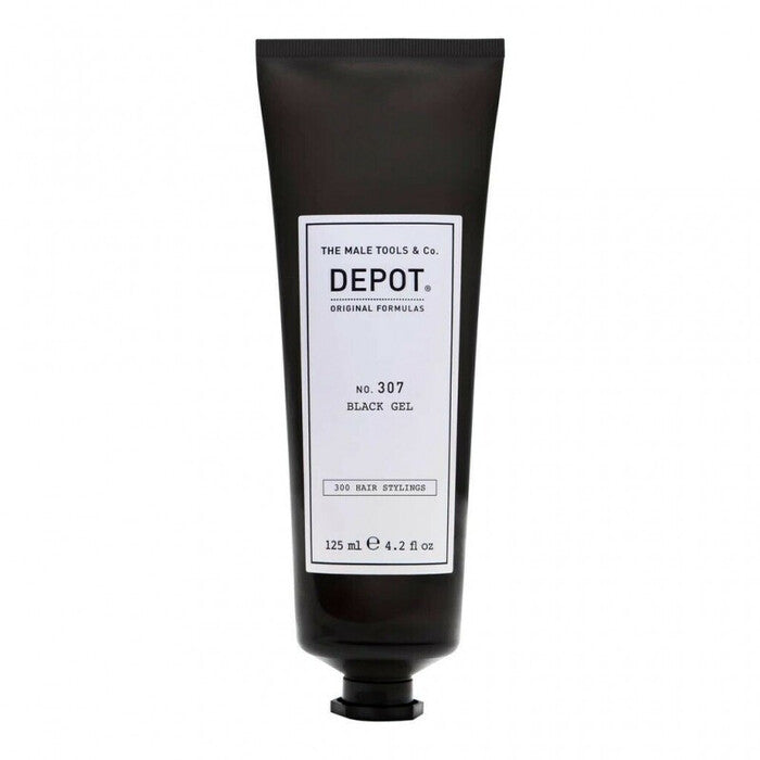 Depot No. 307 Black Gel - Formavimo gelis tamsiems plaukams