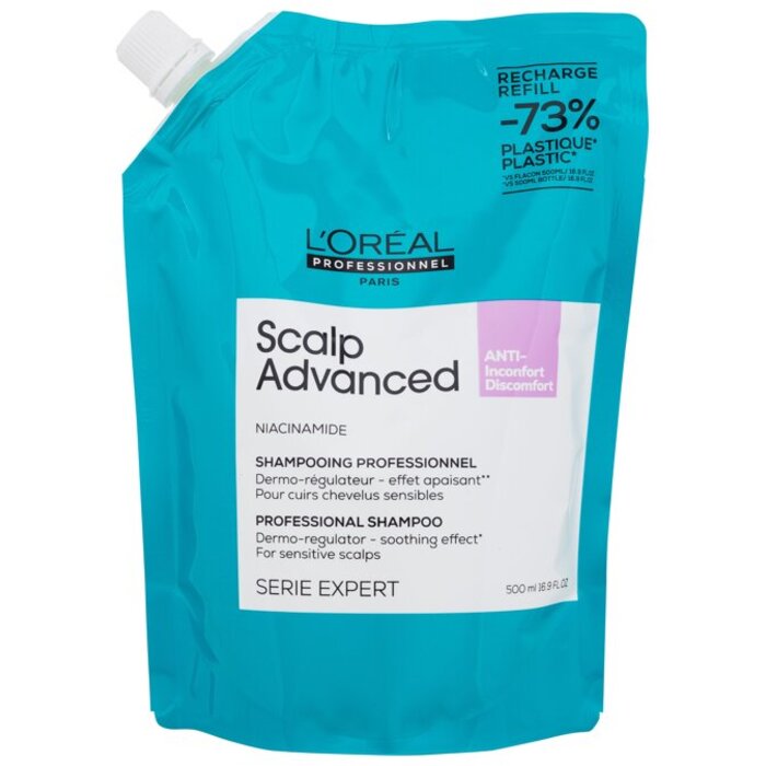 L´Oréal Professionnel Scalp Advanced Anti-Discomfort Professional Šampūnas Papildymas – raminantis šampūno papildymas jautriai galvos odai