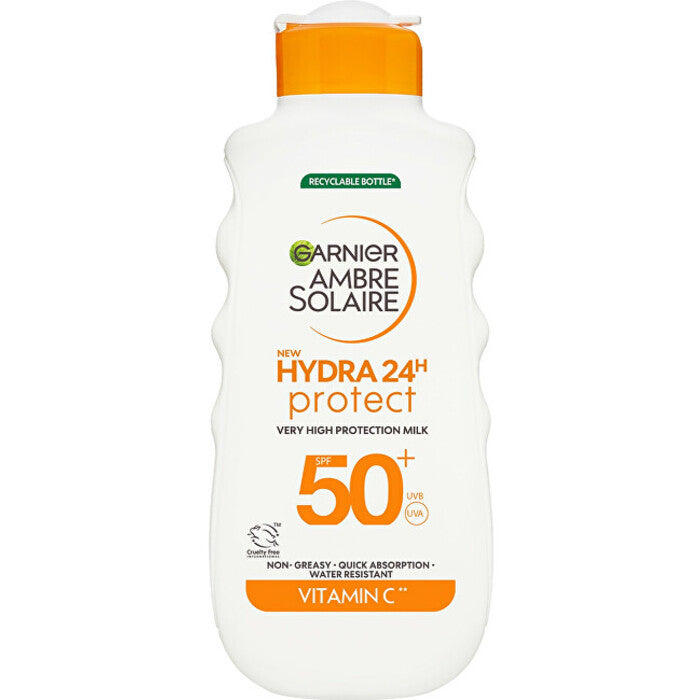 GARNIER Ambre Solaire Hydra 24h Protect labai stiprios apsaugos pienelis SPF 50 - Apsauginis pienelis nuo saulės