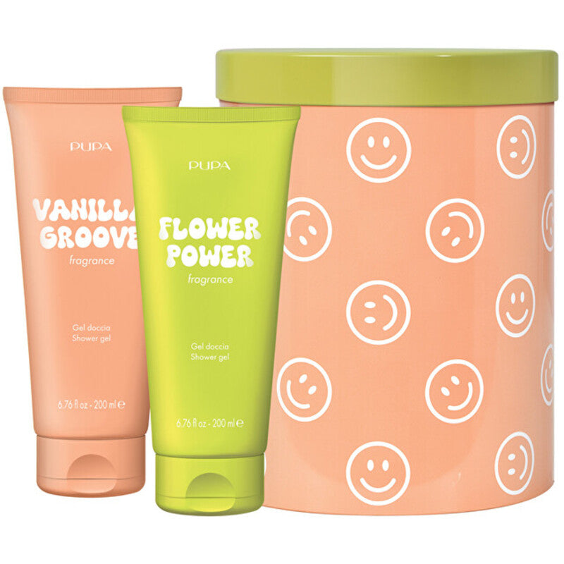 „Pupa Vanilla Groove & Flower Power“ dovanų rinkinys „Happy Box“ (3 vnt.)