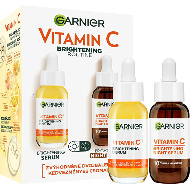 GARNIER Vitamin C Brightening Routine Set – odos priežiūros dovanų rinkinys