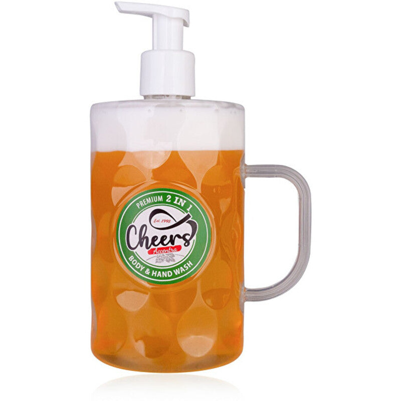 „Accentra Men Cheers 2 in 1“ kūno ir rankų prausiklis – skystas muilas kūnui ir rankoms