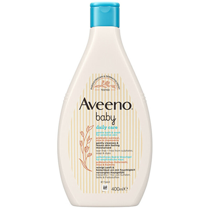 Aveeno Švelnus prausimosi gelis „Baby Daily Care“ – švelnus vonios ir prausimosi gelis