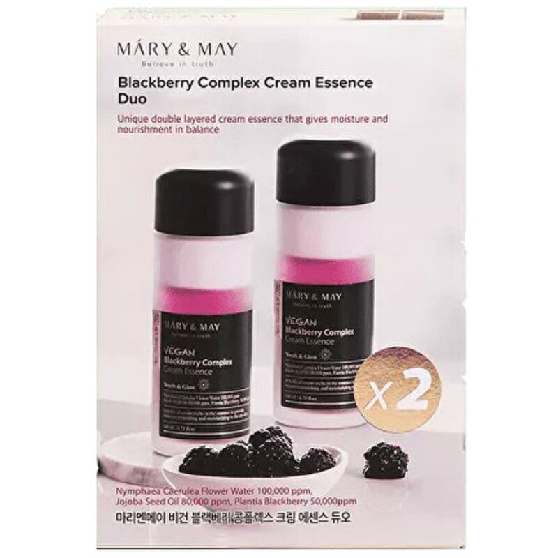 MARY & MAY „Blackberry Complex Cream Essence Duo“ – „Essence“ rinkinys