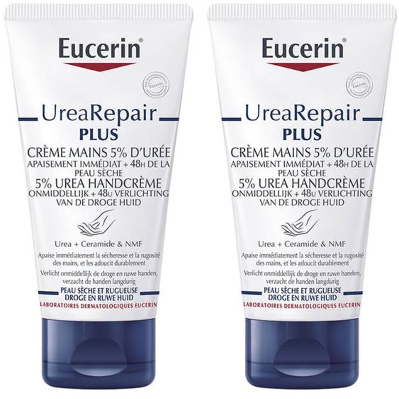 Eucerin „Urea Repair PLUS“ 5 % šlapalo rankų kremas – regeneruojamasis rankų kremas