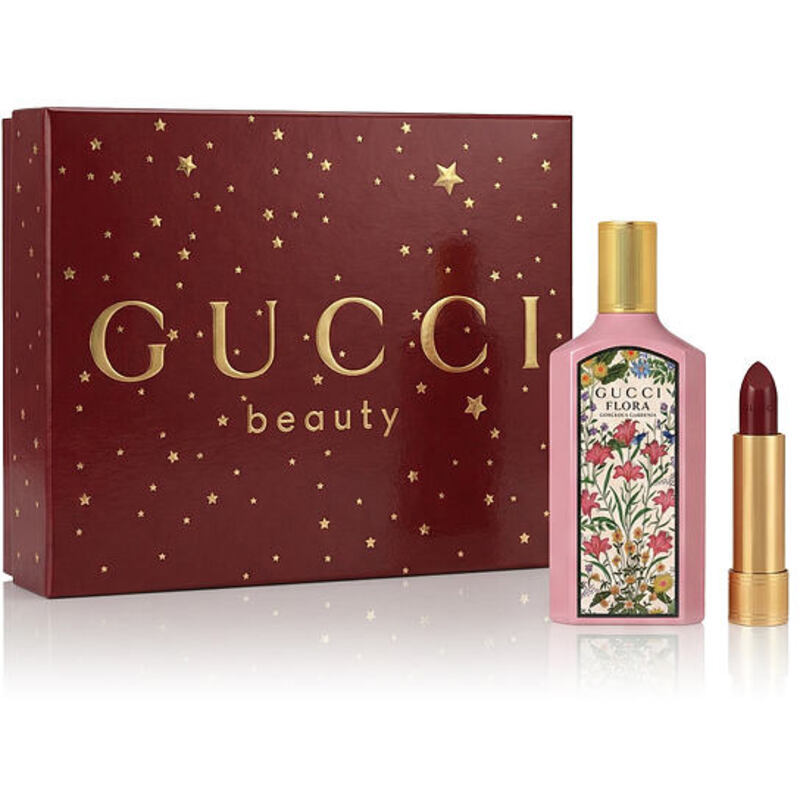 Gucci Flora Gorgeous Gardenia Dárková sada EDP 50 ml a rtěnka 1,8 g