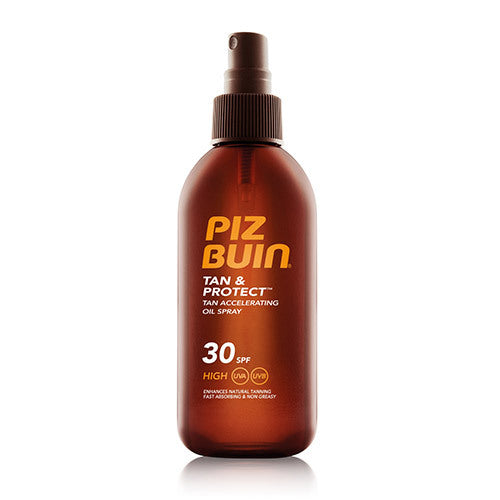 PIZ BUIN dvigubai pagreitina natūralų įdegio procesą – „Tan & Protect Tan Intensifying Oil Spray SPF 6“