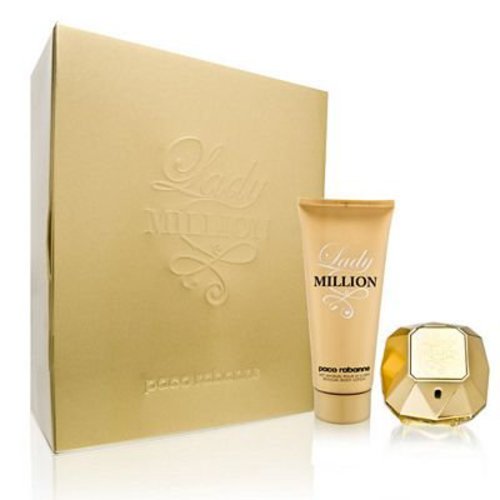 Paco Rabanne Lady Million dovanų rinkinys EDP 80 ml ir kūno losjonas 100 ml Lady Million