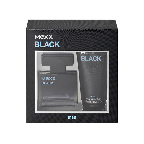 Mexx Black dovanų rinkinys for Him EDT 30 ml dušo gelis ir Black for Him 50 ml