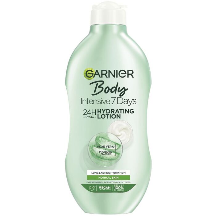 GARNIER Drėkinamasis kūno losjonas su alaviju (intensyvus 7 dienų poveikis) 400 ml
