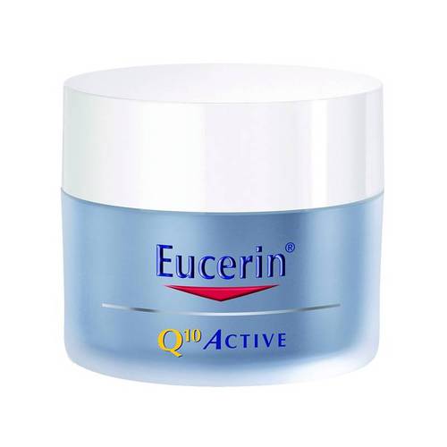 Eucerin Q10 Active (visų tipų jautriai odai) – regeneruojantis naktinis kremas nuo raukšlių