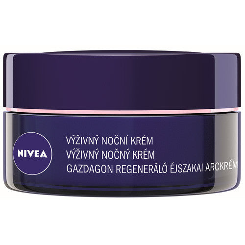 Nivea maitinamasis regeneruojamasis naktinis kremas sausai ir jautriai odai, 50 ml, Aqua Effect