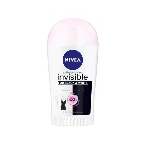 „Nivea Invisible For Black & White“ skaidrus antiperspirantasas
