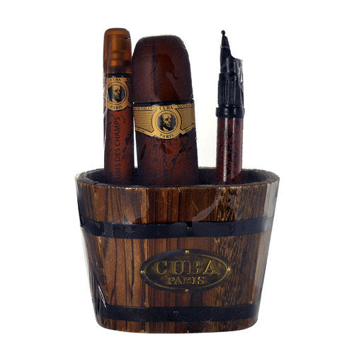 Cuba Cuba Gold Gift Set EDT 100 ml, miniature Cuba Gold EDT 20 ml and miniature Cuba Gold EDT 35 ml