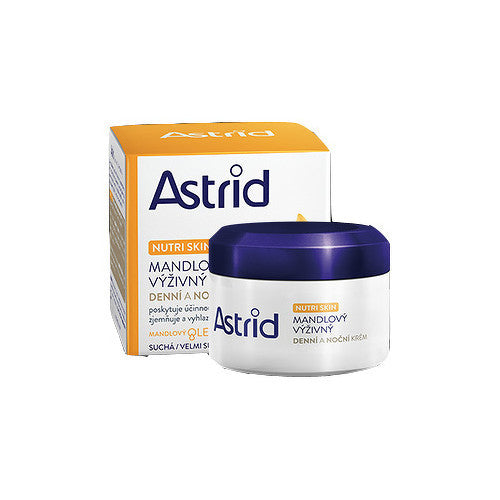 Astrid Nutri Skin Migdolų maitinamasis dieninis ir naktinis kremas sausai ir labai sausai odai