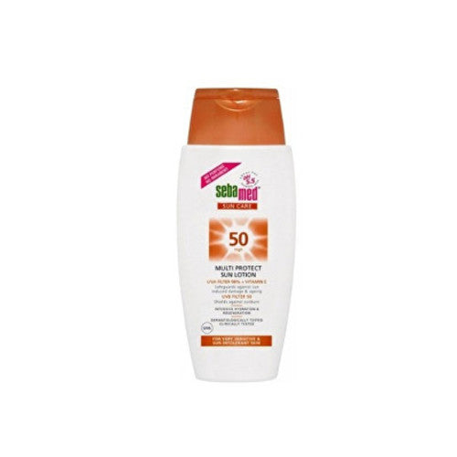 „Sebamed“ įdegio losjonas SPF 50 saulės priežiūros priemonė („Multi Protect“ losjonas nuo saulės) 150 ml