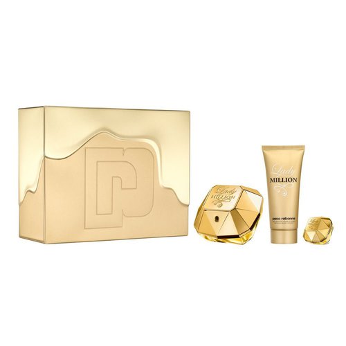 Paco Rabanne Lady Million SET EDP 80 ml + kūno losjonas 100 ml + EDP 5 ml