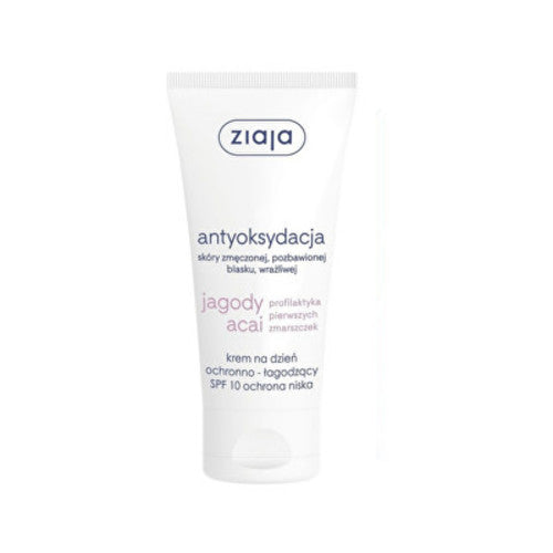 Ziaja apsauginis dieninis kremas SPF 10 Acai Berry 50 ml